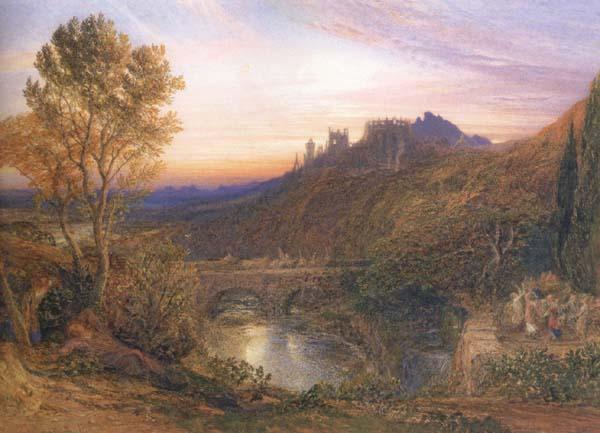 Samuel Palmer A Towered City or The Haunted Stream China oil painting art